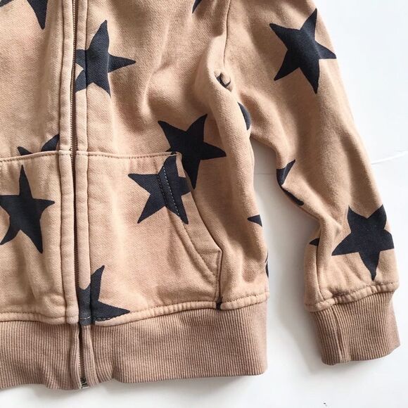 H&M star print hooded sweatshirt EUC 1.5-2Y - Picture 3 of 5